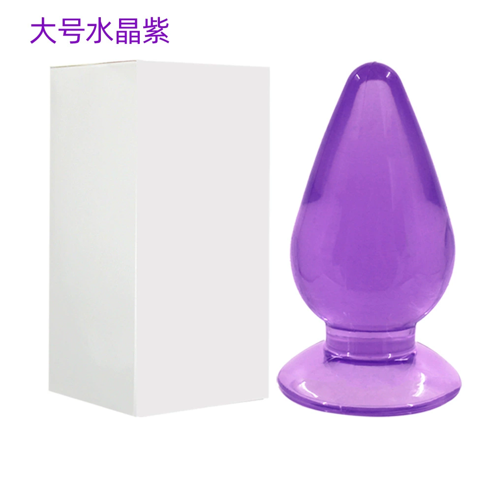 Big Mac backyard anal plug anal plug large, medium and small three-piece high transparent crystal pull bead backyard plug factory supply