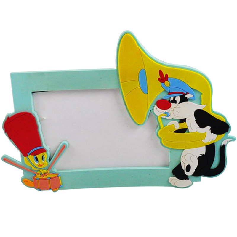 Guangzhou factory hot selling exquisite photo frame gift picture making advertising promotion gift soft glue photo frame