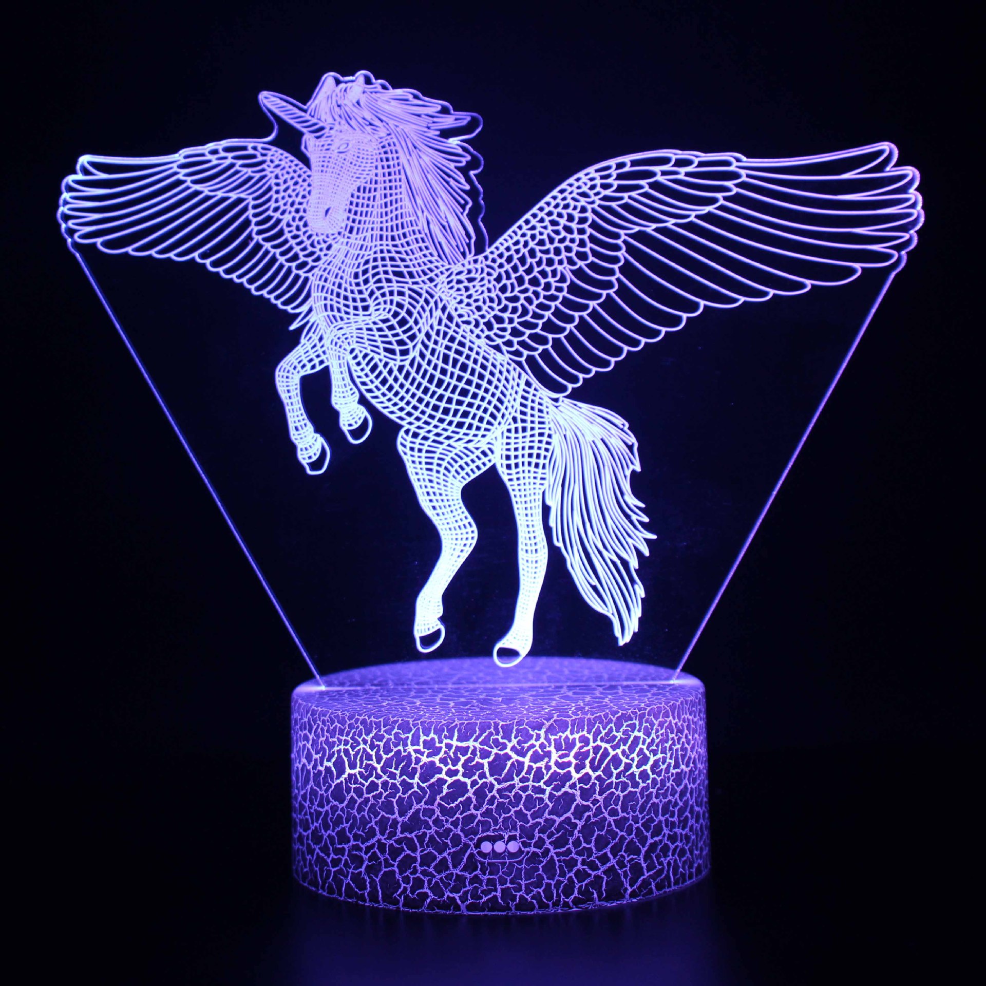 Transfronterizo Amazon Venta caliente serie unicornio 3D noche luz táctil control remoto colorido lámpara de mesa regalo creativo Luz