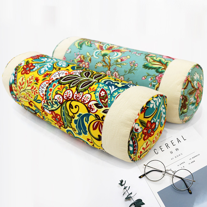 Factory Direct supply buckwheat skin pillow cervical pillow filling cassia seed pillow buckwheat pillow core round pillow lumbar pillow pillowcase