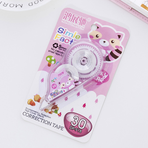 Direct selling correction tape student school supplies suction card loaded typo correction tape cartoon stationery 10 meters correction tape batch