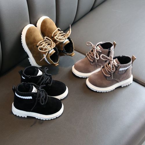 Girls' boots, children's Martin boots,  autumn and winter new British fashion, boys' short boots, baby shoes, drop shipping