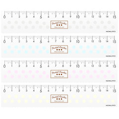 Japanese National Reputation Light Color Wafer Thin Triangle Ruler Set Wave Ruler, Multifunctional Geometric Shape Drawing Tools for Elementary School Students