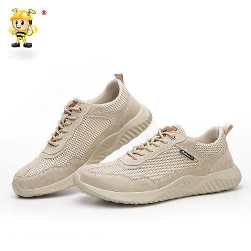 Feiwei labor protection shoes breathable mesh anti-smash and puncture safety protective shoes wear-resistant work safety shoes anti-slip