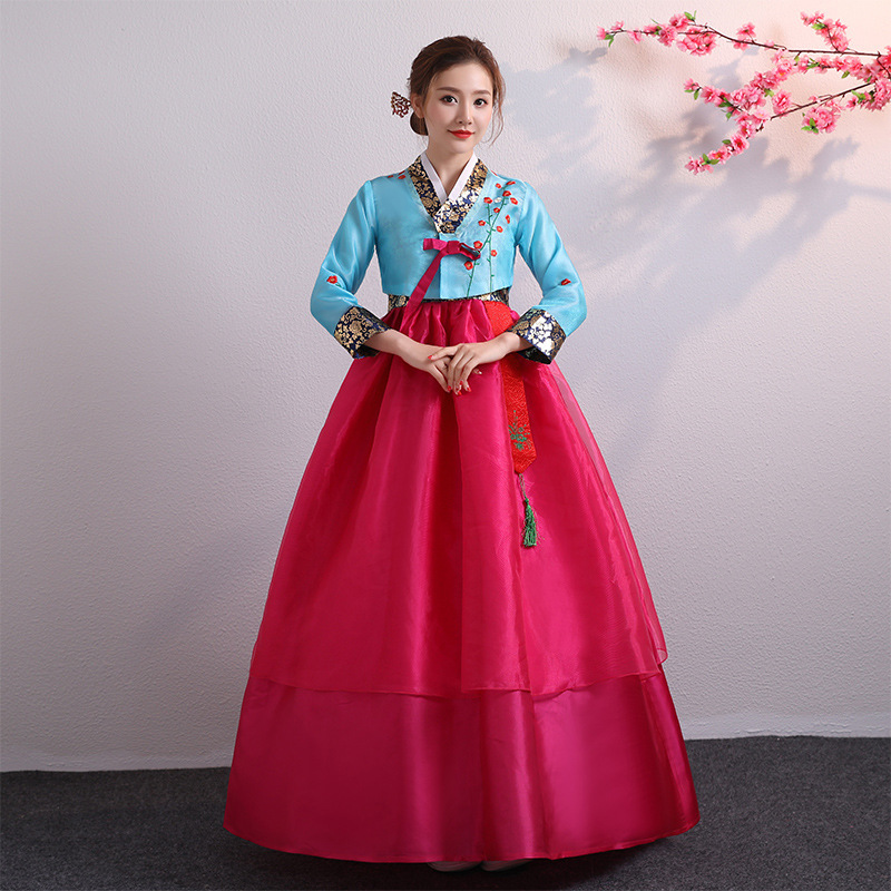 Korean Clothing Korean Performance Clothing Performance Stage Korean Costume Embroidered Traditional Ladies Palace Wedding Dance Clothing New Style
