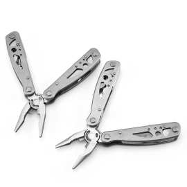 厂家直销不锈钢钳子户外野营折叠钳不锈钢多功能工具钳支持定 制
