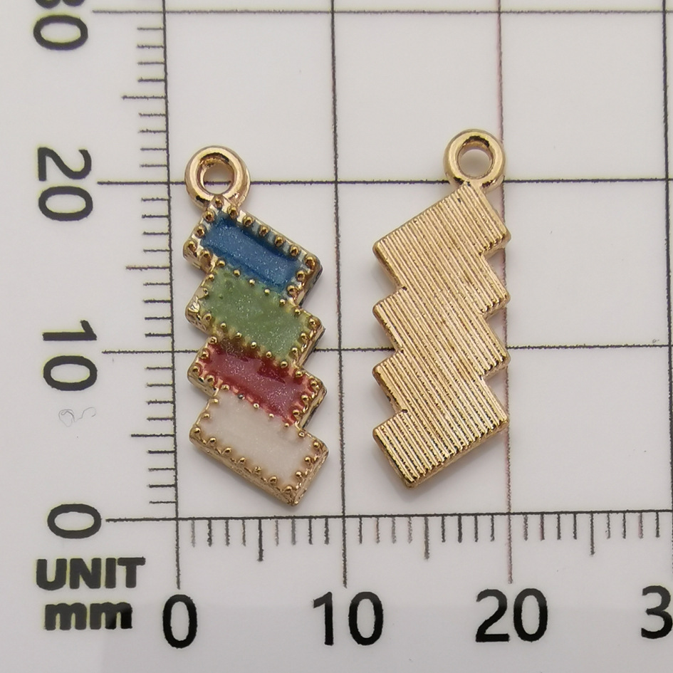 Accesorios de la joyeria bricolaje gota aceite aleación pequeño colgante flor gota aceite colgante marcador colgante collar pulsera colgante