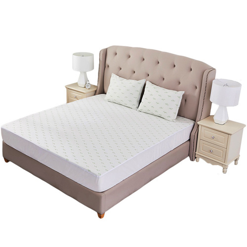 Amazon Wish Bamboo Fiber Air Layer Mattress Cover Waterproof Bed Skirt Filled Thick Mattress Cover Bed Sheet Wholesale