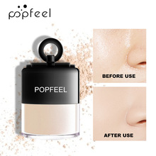 POPFEEL 新品修容定妆粉散粉嫩肤遮瑕控油蘑菇头粉扑化妆品批发