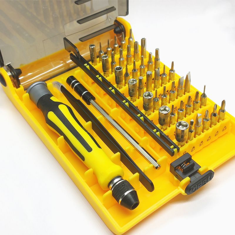 Multifunctional screwdriver factory direct chrome vanadium steel iphone Xiaomi mobile phone repair tool set 45 in one