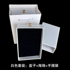 Jewelry Box Small Accessories Storage Black Box Gift Packaging Box Vintage Kraft Paper Drawer Box Custom LOGO 