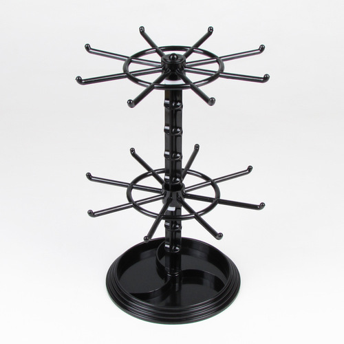 Rotating display rack for antique jewelry, accessories, and necklace earring stand, stall props, desktop jewelry stand