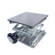 Small stainless steel lifting platform 100*100 electric manual Aluminum oxidation laboratory lifting platform