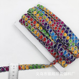 Точечный запас этнической кружевной веревки сцены вышива