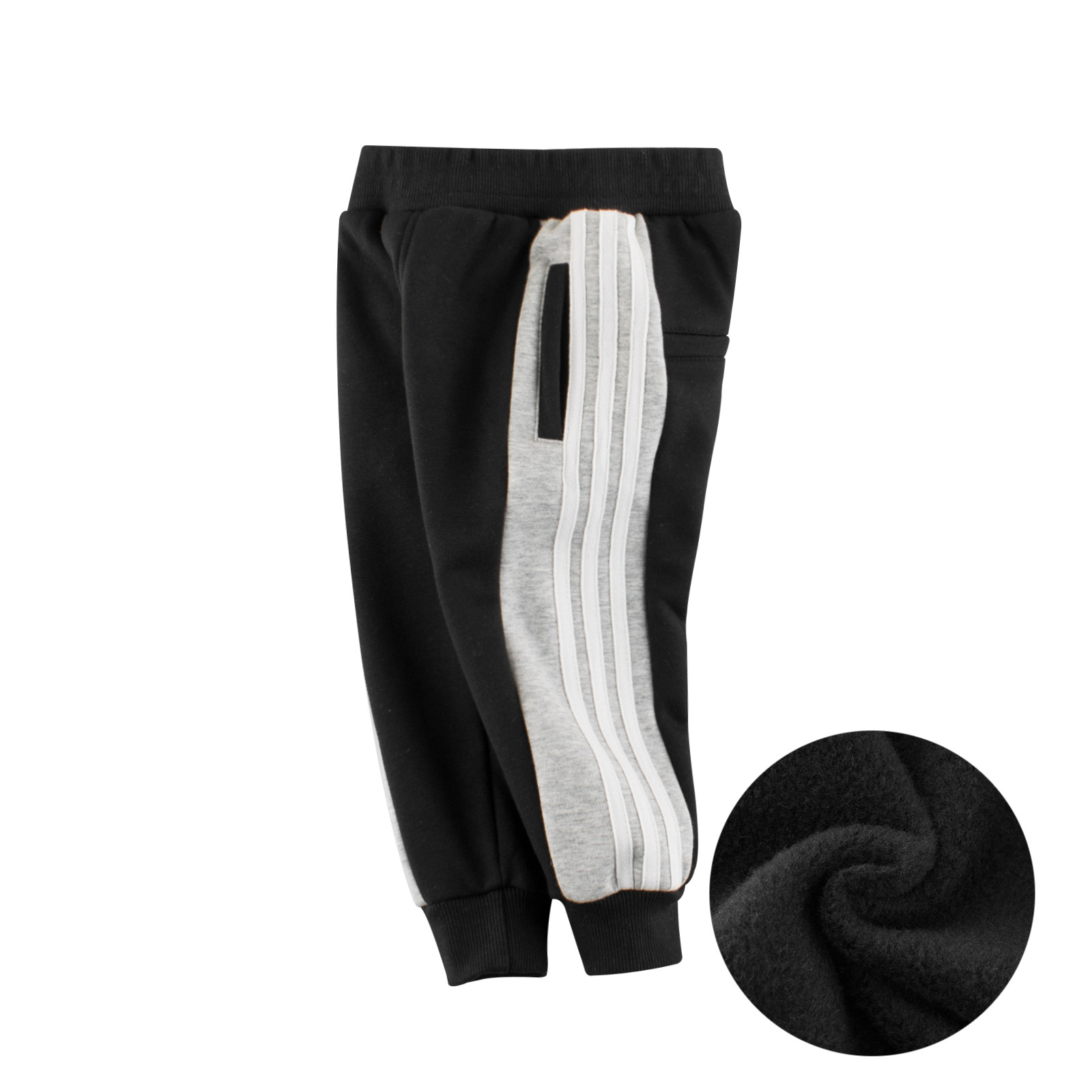 27 niños ropa de marca ropa de estilo coreano ropa para niños al por mayor Otoño e Invierno nuevos Pantalones deportivos para niños con forro polar pantalones para niños