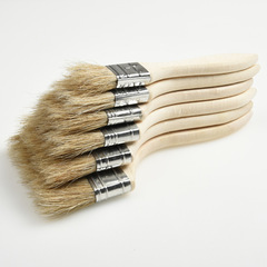 Pig bristle brush, pure pig bristle brush from the source factory, high-temperature resistant, corrosion-resistant barbecue brush, thick short hair paint brush