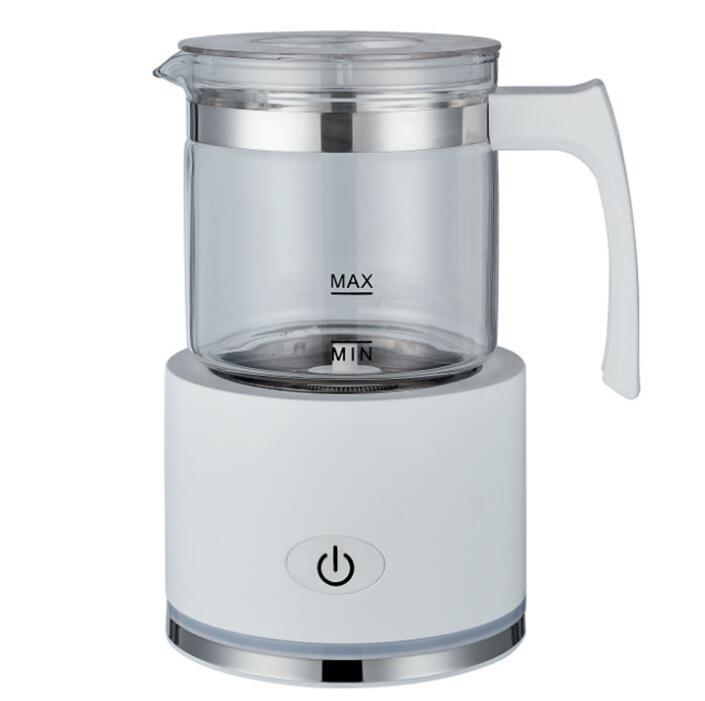 Suspensión magnética automática máquina de espuma de leche inteligente máquina de espuma de leche caliente y fría de doble golpe máquina de espuma de leche eléctrica dividida para el hogar calentador de leche