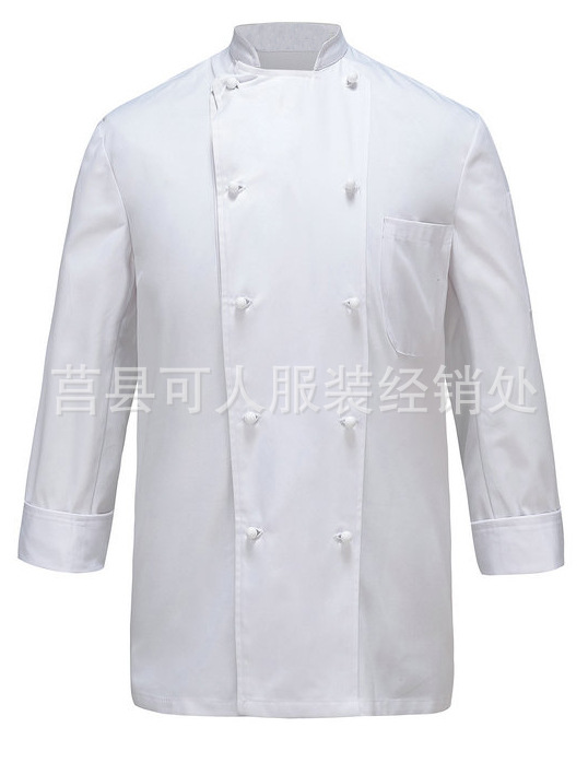 Venta al por mayor más tamaño chef ropa de manga larga de primavera y otoño Hotel ropa de cocina ropa de trabajo de cocina Chef ropa de trabajo ropa de invierno