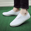 2024 Spring and Autumn New Men and Women's Common Work Shoes Casual Lazy Canvas One Piece White Labor Insurance Shoes Wholesale