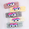 Demi-season elastic sesame oil, knitted headband, hair accessory for face washing, Korean style