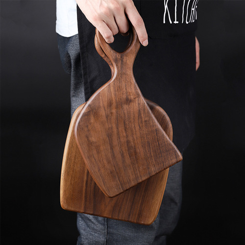 Black walnut cutting board light luxury steak board wooden fruit board bread board solid wood cutting board chopping board kitchen utensils
