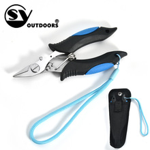 厂家直销不锈钢多功能路亚钳鱼线剪刀控鱼器尖嘴钳户外渔具用品