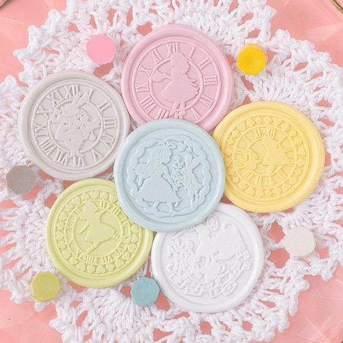 Macaron fire paint stamp set, fire paint wax particles stamp head tool complete set gift box, creative birthday gift wholesale