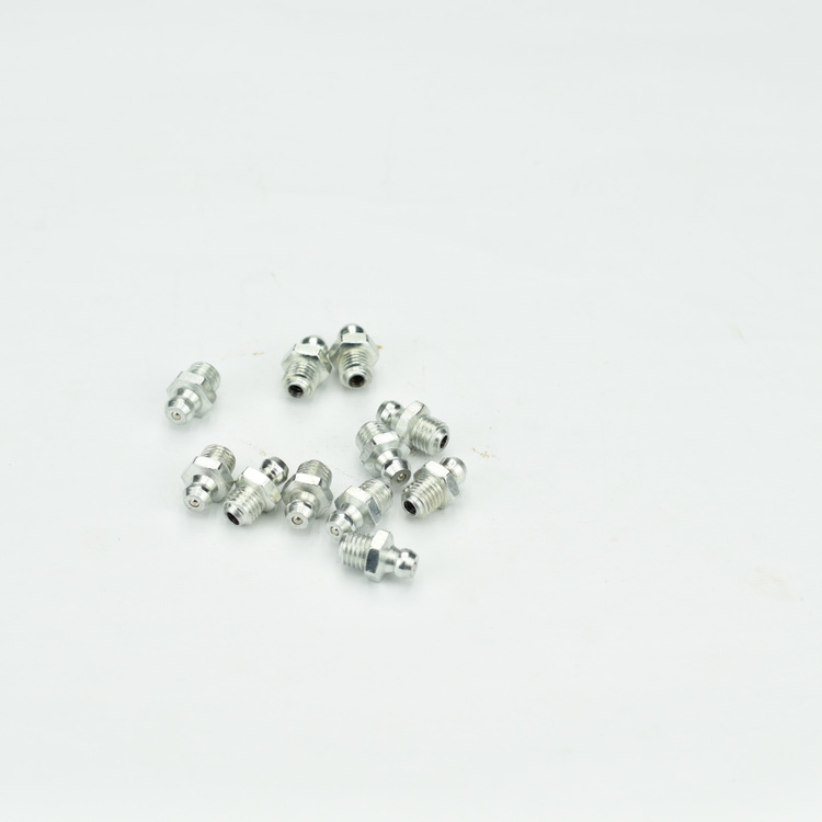 Boca recta del cinc blanco DIN71412, boca lubricante M8X1 de la grasa del arma de grasa