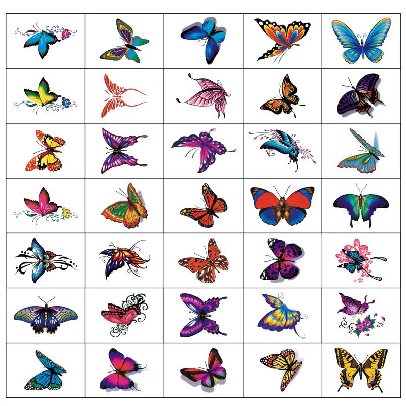 3D small fresh butterfly rose tattoo stickers Korea 50 butterfly ankle clavicle simulation sexy tattoo stickers 3D small fresh butterfly rose tattoo stickers Korea 50 butterfly ankle clavicle simulation sexy tattoo stickers