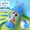 Disney, summer straw for elementary school students with glass, children's teapot, suspenders