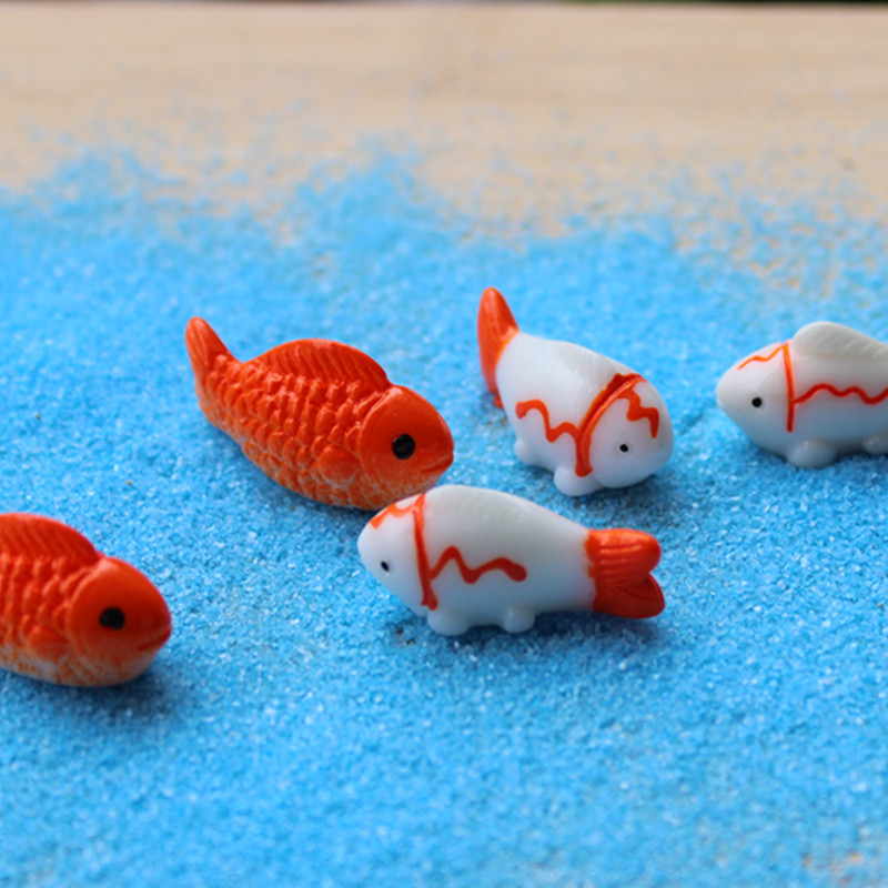 Simulation Fish Mini Carp Shark Whale Ornaments Micro Landscape Cartoon Mini Small Animal Model Aquarium Landscape