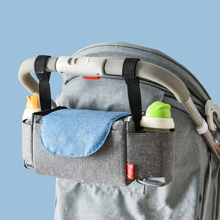 Cochecito de bebé bolsa colgante cochecito bolsa de almacenamiento cochecito bolsa colgante bolsa de botella de leche bolsa de pañales