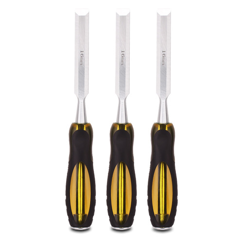 Hongding factory direct sales transparent two-color handle woodworking chisel carved chisel flat chisel woodworking tool wood chisel shovel chisel