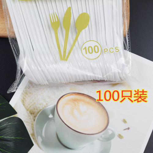 Plastic Spatulas, Disposable, PS, 17cm Long, Fast Food Spoons, Fruit Scoops, Long Handle, Big Head Spoons - Factory Wholesale