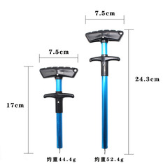 Portable T-shaped hook remover, decoiler, detacher, fish hook separator, unloader made of aluminum alloy for northern expedition