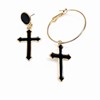 Asymmetrical earrings, fashionable universal accessory, Japanese and Korean, Korean style, wholesale