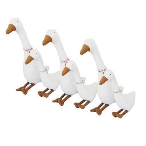 ins new big white goose doll, cotton silly goose doll, baby cute goose comfort doll, children's toys
