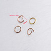 1.2*10mm Gold Rose Gold Stainless Steel Open Circle single circle DIY connection circle 100/package