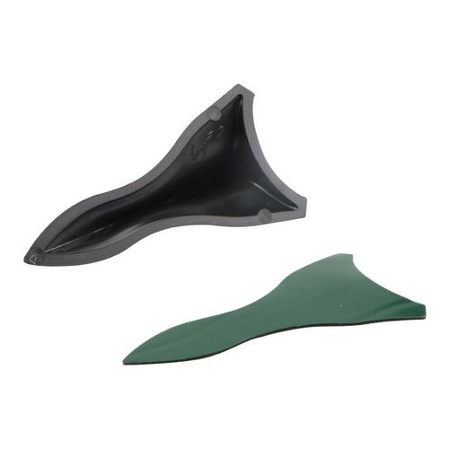Cross-border best-selling car body decoration modification parts automotive antenna black sharp tip adhesive shark fin roof spoiler
