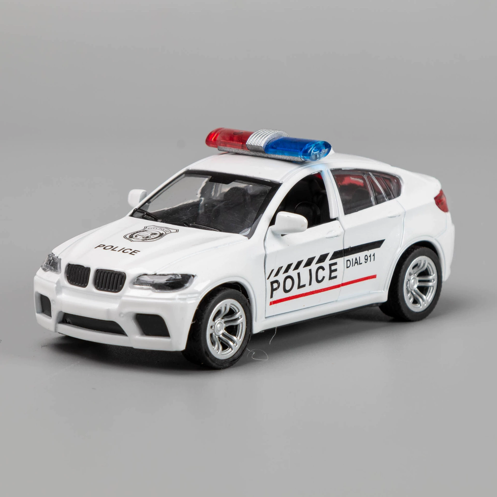 Land Rover, металлическая маленькая игрушка, полицейская машина, масштаб 1:32, оптовая продажа