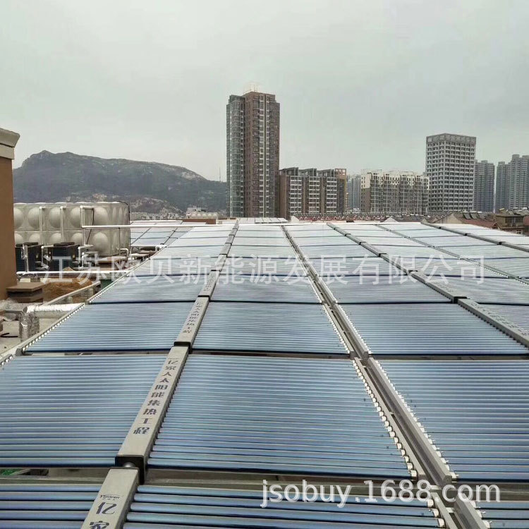 太阳能真空管集热器工厂宿舍大型热水器医院集成式太阳能热水系统