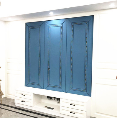 简约现代硬包铆钉背景墙床头客厅沙发电视装饰软包手工定制定做|ru