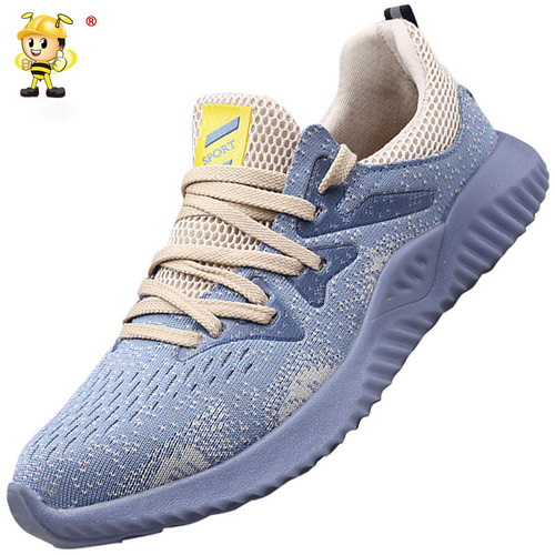 Light tendon bottom labor protection shoes for men in summer, breathable steel toe caps, anti-smash and stab-proof safety shoes, soft-soled work shoes