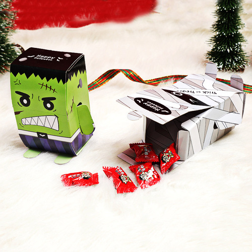 Wholesale Halloween candy box packaging box gift box Korean cute creative candy box packaging paper box WS16