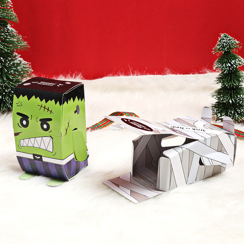 Wholesale Halloween candy box packaging box gift box Korean cute creative candy box packaging paper box WS16