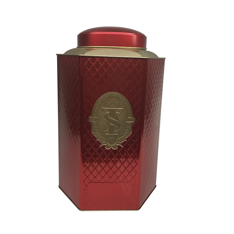 Latas de hierro impresas, latas de hierro de estaño grande, latas de té de Phoenix