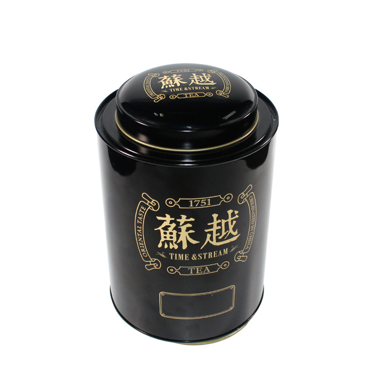 Gran grasa gruesa lata de té negro verde, polvo de frijol verde de arroz, lata de hierro redonda, ginseng y枸杞 medicina lata de sellado image 5