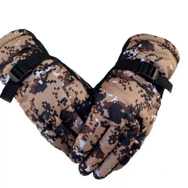 Riding gloves retail winter gloves wholesale thickened camouflage men's gloves wholesale velvet warm cycling rainproof