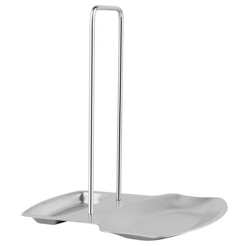 Stainless steel pot lid holder cover scoop rack kitchen hole-free storage rack with draining tray multifunctional stand