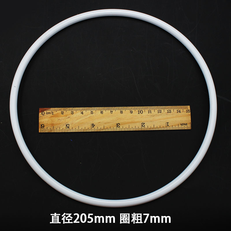 Fuente de la fábrica círculo de plástico Anillo blanco diámetro de alambre anillo plano PP Protección del Medio Ambiente nuevo material anillo Dream Catcher anillo